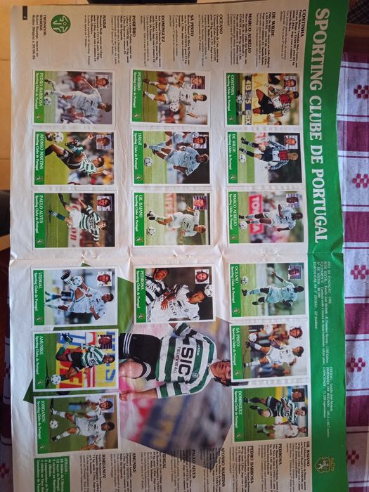 Caderneta cromos Panini época 96/97