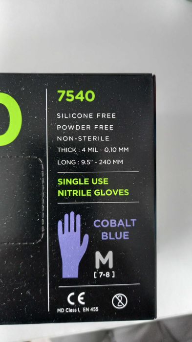 Showa Rękawice Jednorazowe Nitrylowe 7540 Opakowanie 100Szt.
