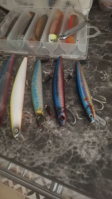 Amostra pesca spinning robalos senuelos