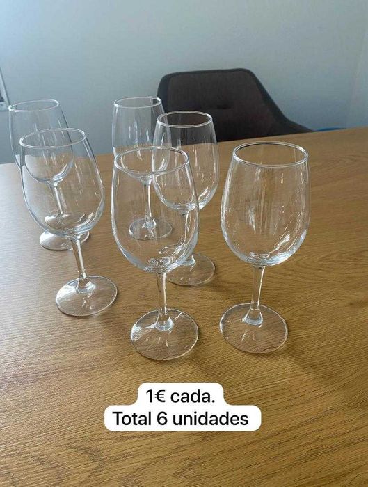 Conjunto de taças de vinho