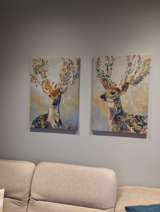 Obrazy Ikea, renifer 50/70