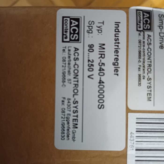 Regulator KS94 ACS Control