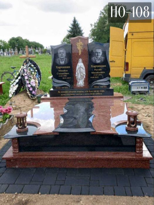 Подвійні пам'ятники з граніту | Коростишів