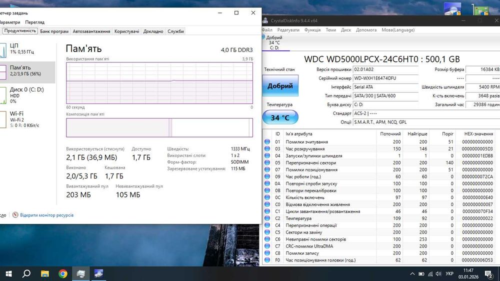 Ноутбук Lenovo B50-30 (Pentium N3540, 4gb, Hdd500gb )