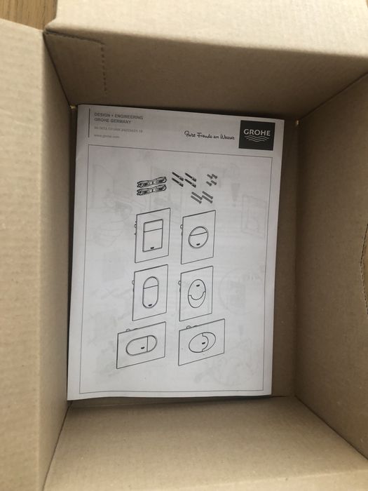 Placa/ botão Descarga WC Grohe cromado mate