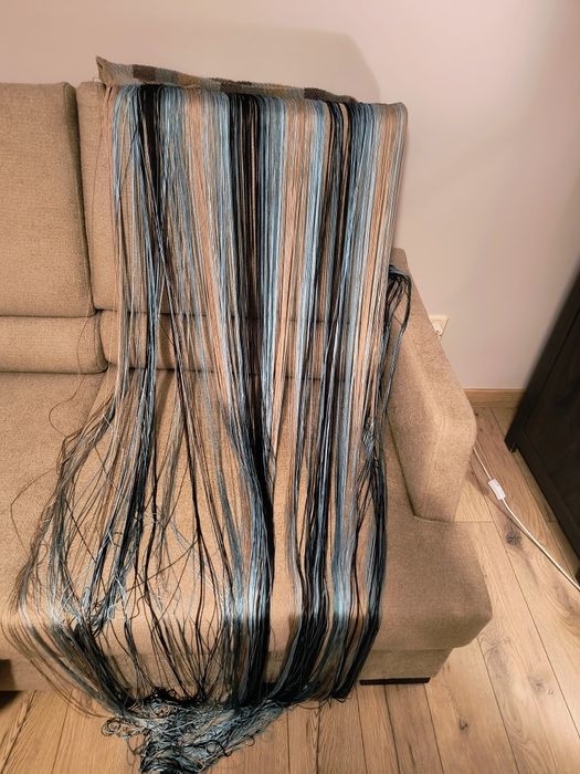 Firany makarony sznurki szerokość 150xwysokość 240