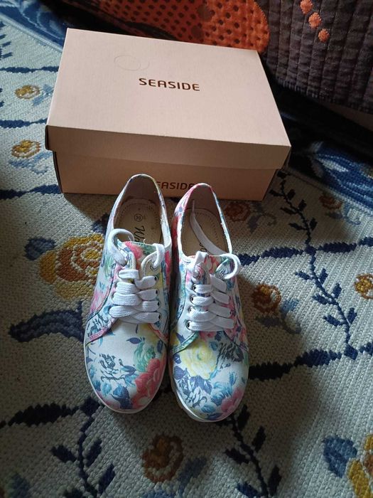 Sapato alto Seaside 36 Floral