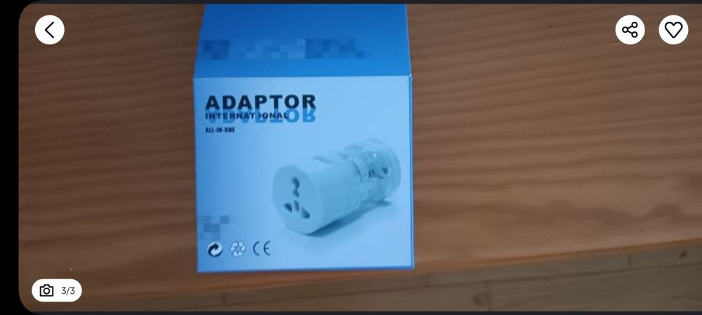 Adaptador Ficha Eléctrica Internacional