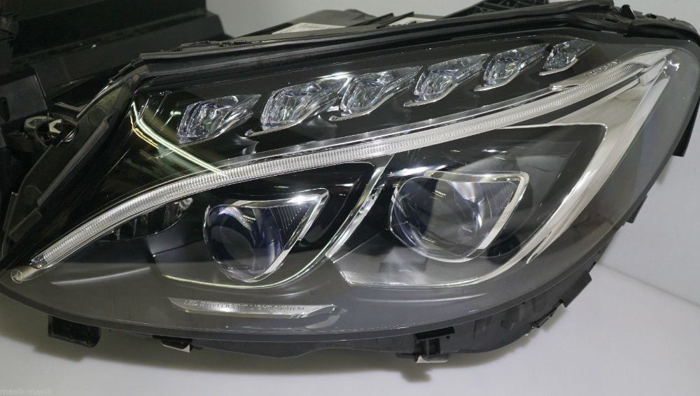 Frente completa c/Farois Opticas Mercedes W205 Class C LED faróis ILS