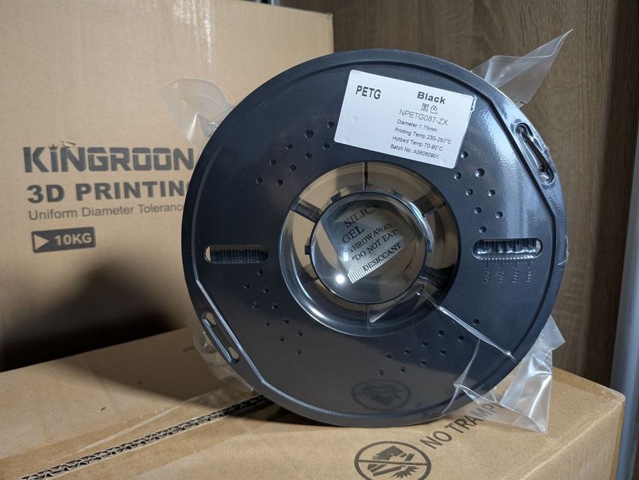Філамент для 3D-принтера Kingroon PETG (CoPET) Black / Чорний / 1 кг.