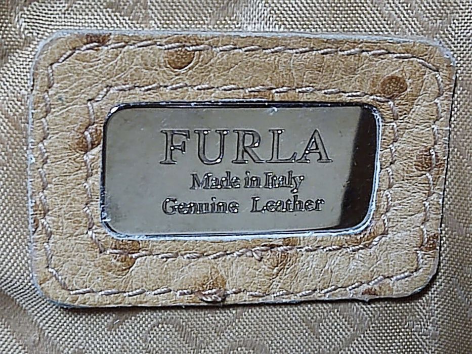 Елегантна сумка Furla(Italy)-натуральна шкіра зі структурою страуса
