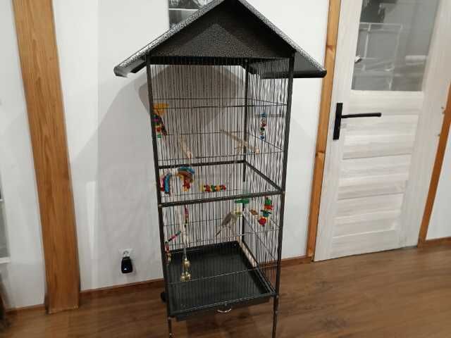 Woliera dla Ptaków Egzotycznych NOWA Klatka dla Ptaków na kółkach