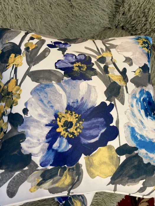 Подушки декоративні 2 шт 50/50,синій жовтий колір.Акцент в інтерʼєрі.