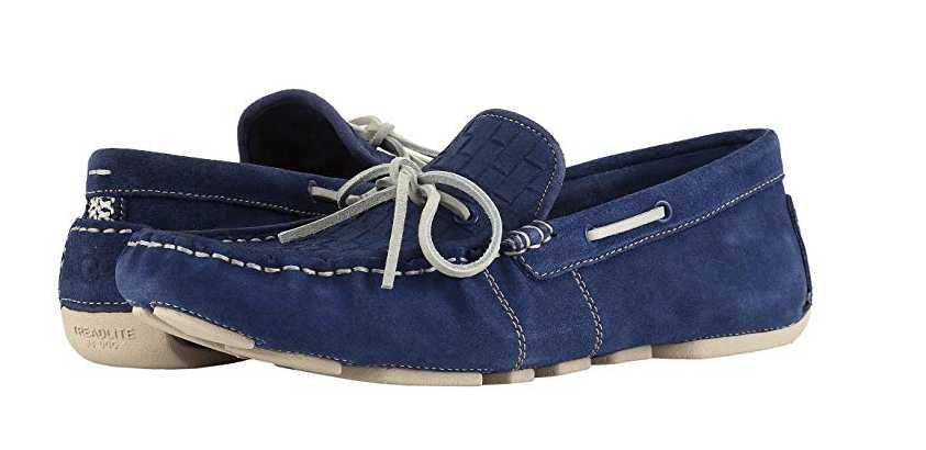 Мокасины кожаные замшевые UGG Everton Riviera Emboss 44 р-р , 2 цвета