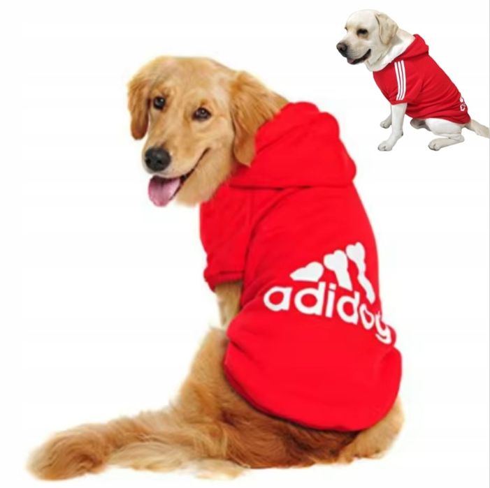 UBRANKO DLA PSA KOTA ADIDOG Bluza Ubranie CzerwoneRozmiar L 3.5KG-5K