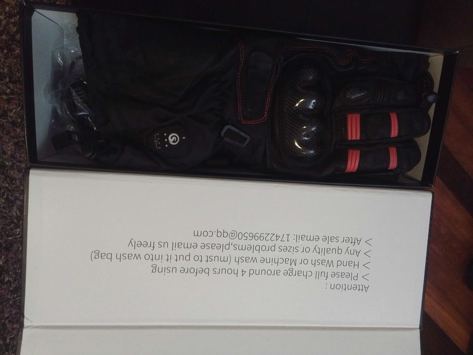 Luvas aquecidas 120€. Mot. Oportunidade