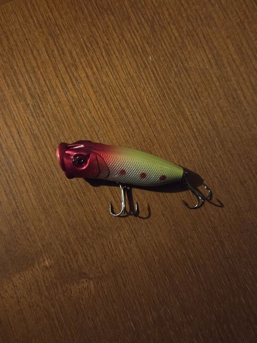 Conjunto 5 Iscas de Pesca Popper com Rattling (Novas)