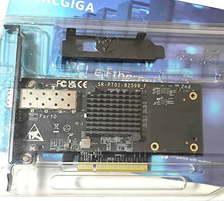 Мережева плата PCI-e NICGIGA 10 Гбіт/с SFP+ на базі Intel 82599
