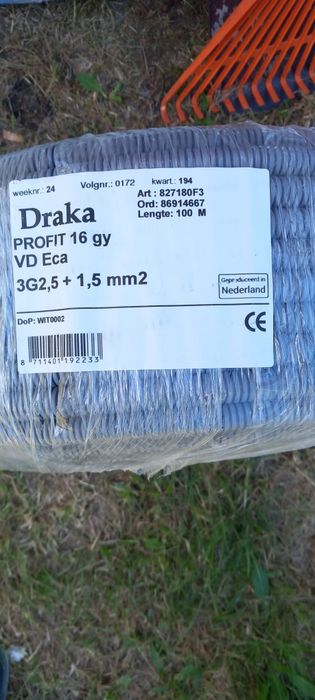 Kabel 2,5x1,5 Draka ( Holenderski)