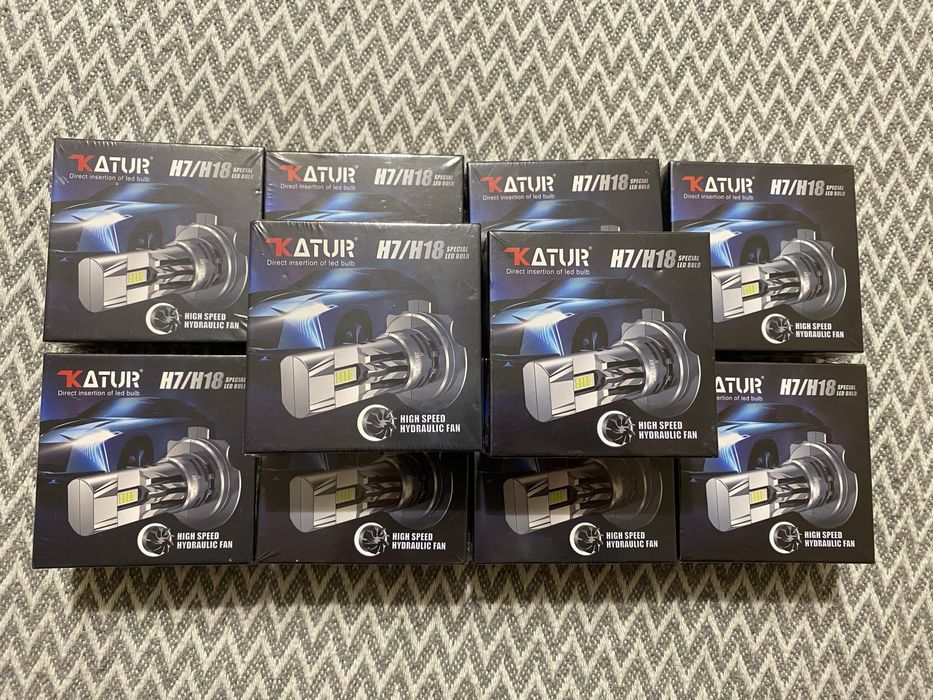 Автомобільні Led лампи Katur з кулером 6000K canbus H7