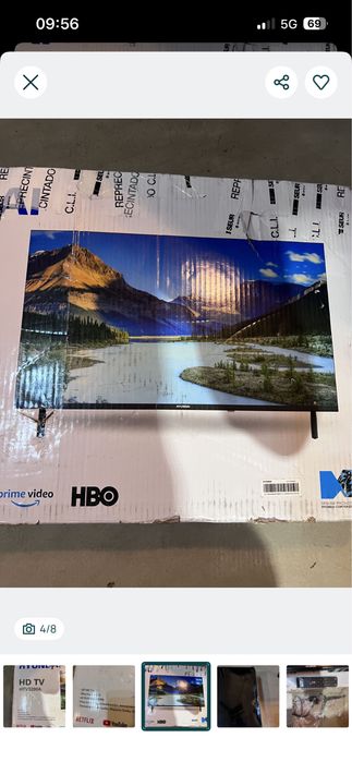 TV Hyundai HTV3200A 32" (Avariada/Peças) + Comando
