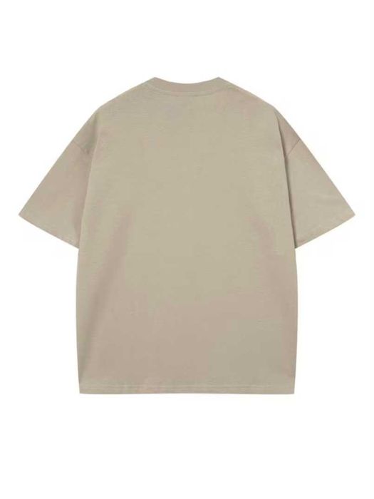 футболка однотонная бежевая