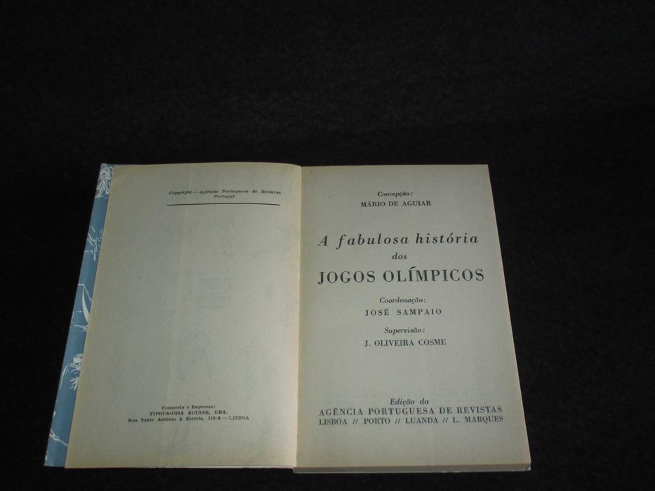 Livro A Fabulosa História dos Jogos Olímpicos Mário Aguiar