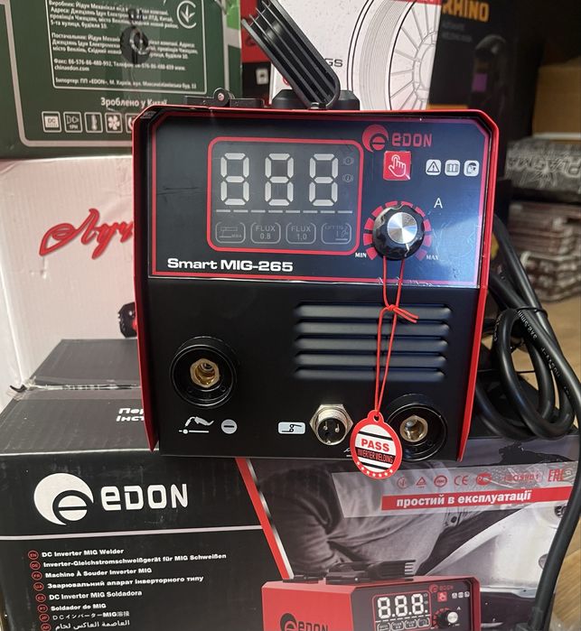 Инверторный полуавтомат EDON smart MIG-265 (mini, 1кг, без газа+сварка