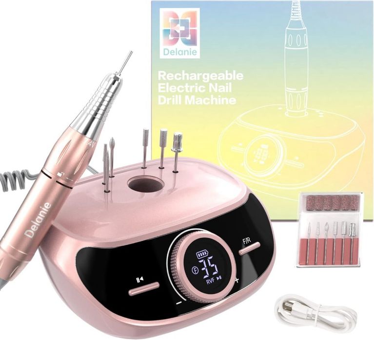 Delanie Profesjonalna frezarka do paznokci 35 000 obr.min