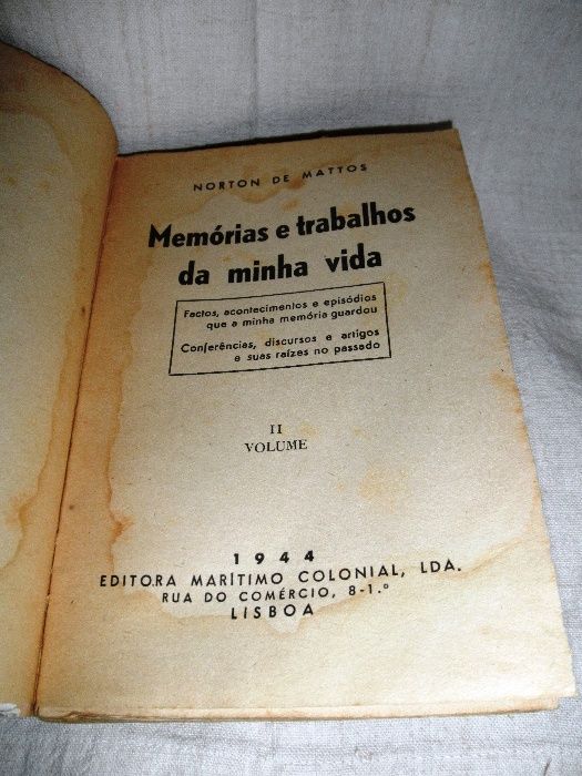 Memórias e Trabalhos da Minha Vida