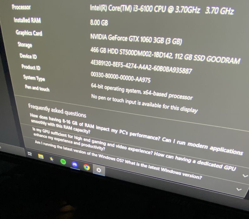[ZESTAW] Komputer Gamingowy GTX 1060 3GB