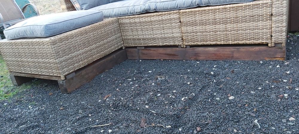 Zestaw ogrodowy rattanowy ratan balkon altanka ogród taras