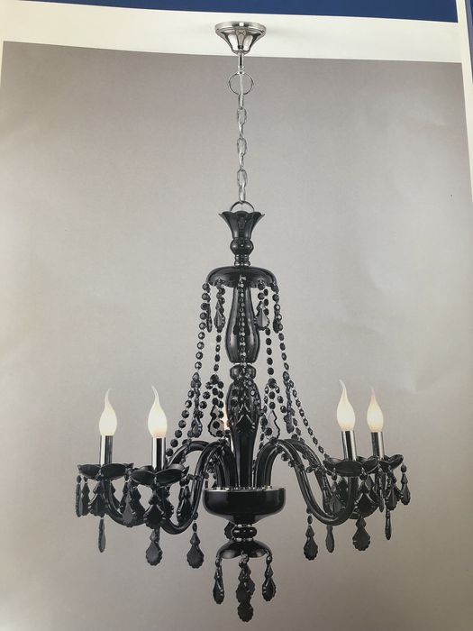 Candeeiro teto em latão vidro dark. Decorar com estilo.