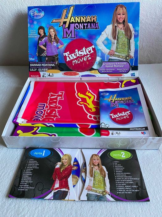 6 mat do zabawy Twister gra rodzinna Hannah Montana