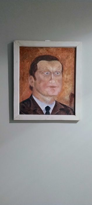 Obraz Portret Mężczyzny Sygnatura Wierzbicki 1982/1987