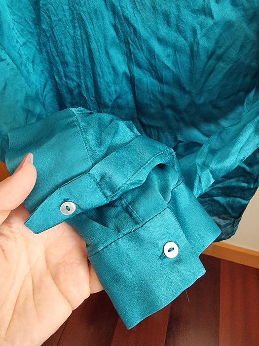 Camisa azul elétrico/ vibrante Zara, tamanho XS