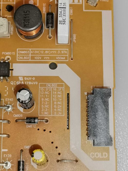 Fonte de alimentação Samsung BN44 - 0 0 7 0 1 A   L32S1P_EDY