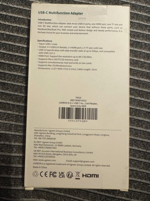 USB-C adapter wielofunkcyjny