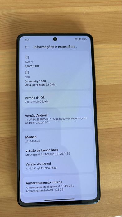 Xiaomi Redmi Note 12 Pro 5G – 8GB RAM / 128GB – Como Novo