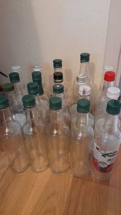 butelki szklane po sokach,barszczu poj.0.5L-20 szt