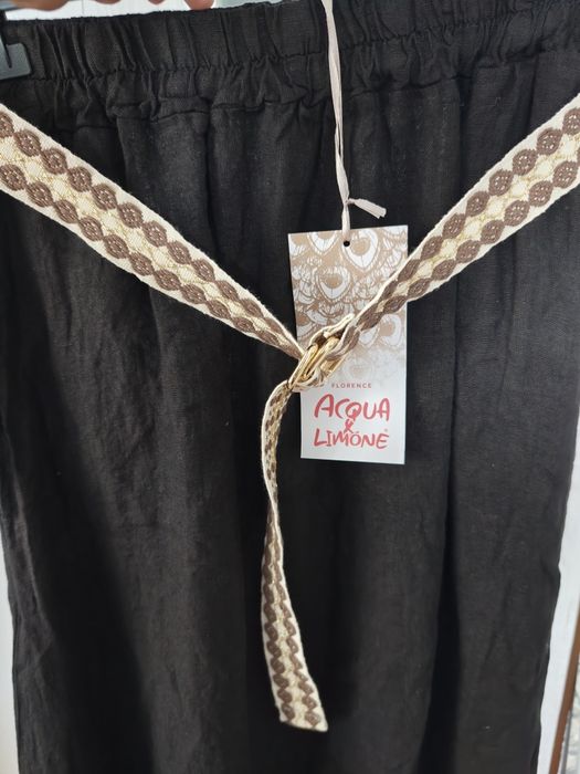 Spódnica Aqua Limone 100% len 44/46/48