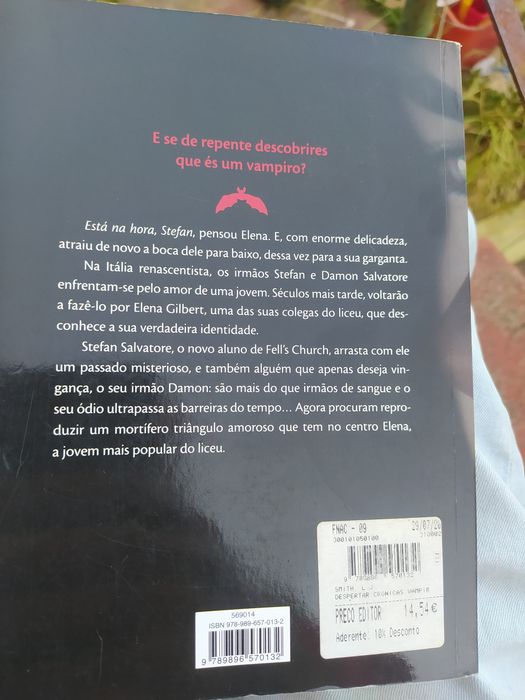 Crónicas vampiros I - despertar livro de l.j Smith - envio grátis
