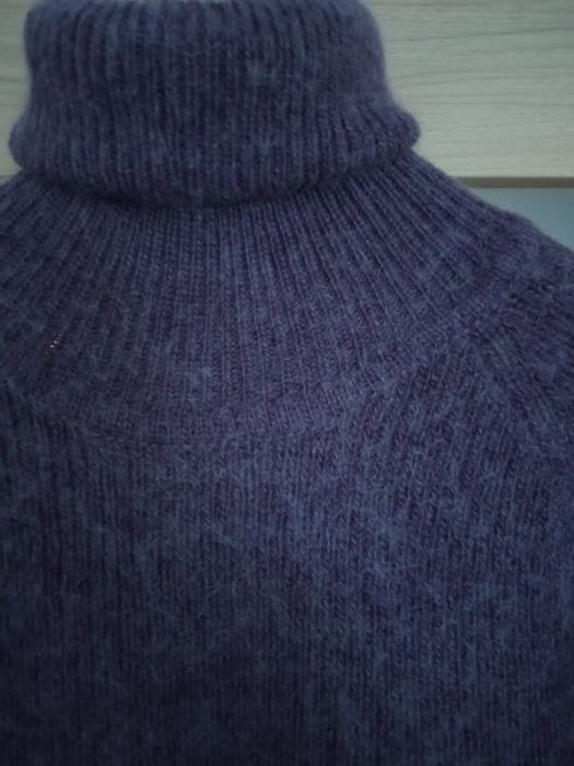 Sweter golf wełniany M/L