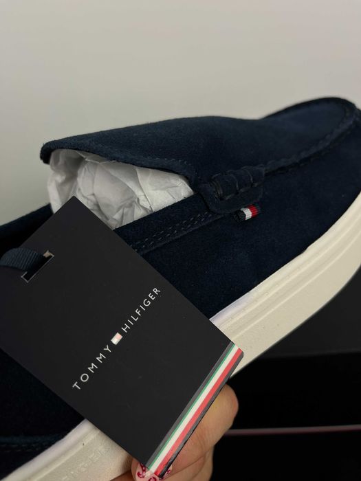 Granatowe mokasyny Tommy Hilfiger Rozmiar 44