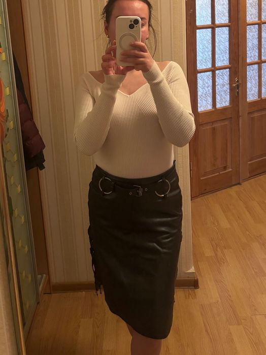 Спідниця шкіряна