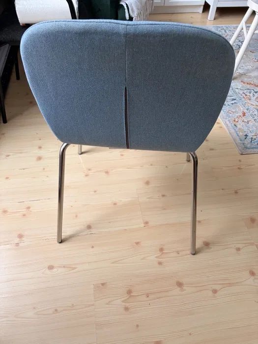 Krzesło fotel Ikea Karlpetter kolor niebieski