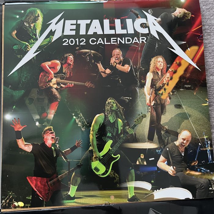Conjunto de 6 calendários Metallica