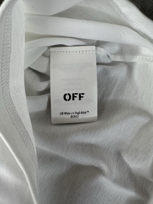 Футболка OFF White офф вайт біла/чорна белая черная офф вайт