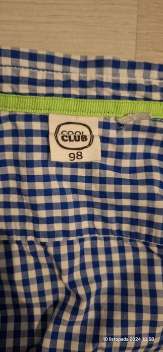 Koszula w kratę Smyk r.98