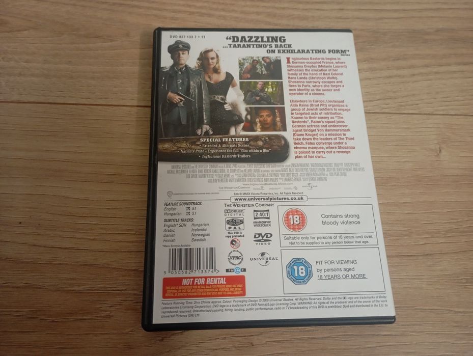 Film DVD Bękarty Wojny